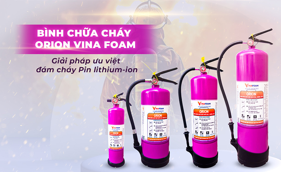 Bình chữa cháy Pin Li- Ion ORION các loại