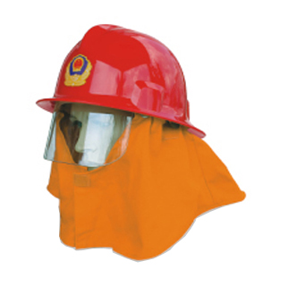 Mũ chống cháy cho lính cứu hỏa có kính, có tấm phủ bảo vệ cổ