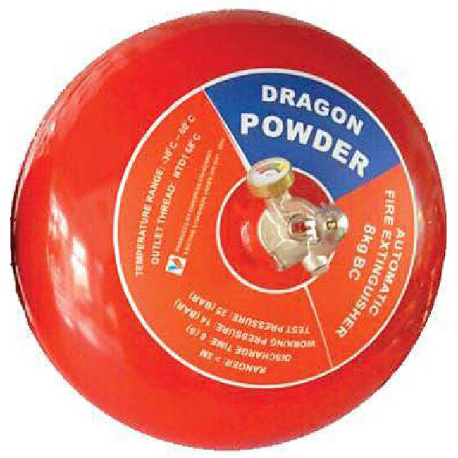 Bình chữa cháy tự động hình cầu Dragon Việt Nam 8kg ABC